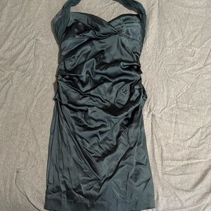 Suzi Chin for Maggy Boutique Strapless Deep Teal Dress